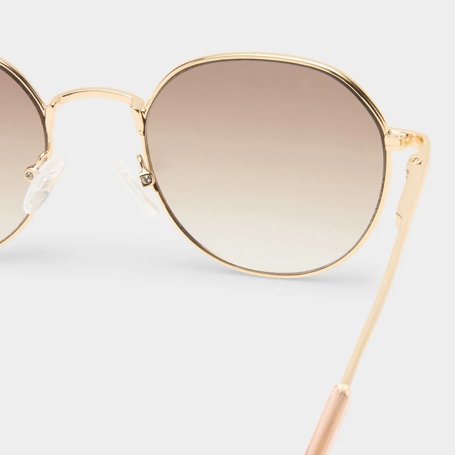 Le Specs Odyssey occhiali da sole tondo oro marrone