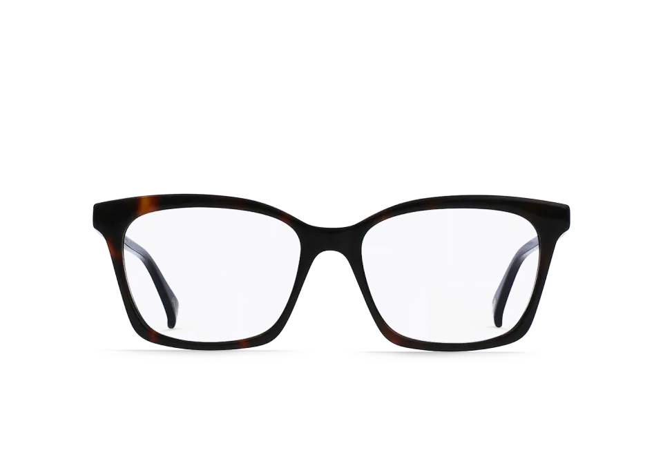 Raen Del montatura da vista Kola Tortoise Clear 53