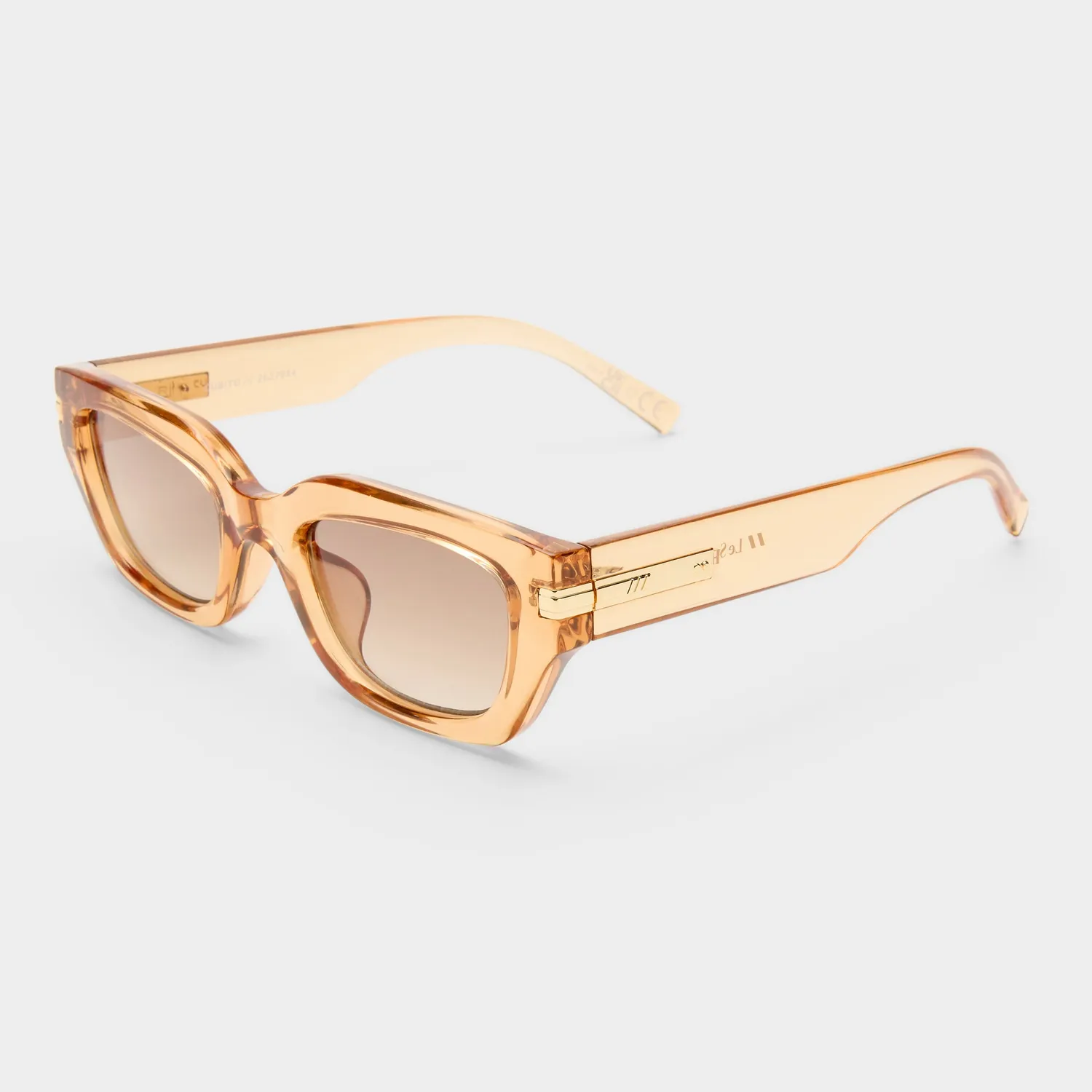Le Specs Cubito+ occhiali da sole quadrato sand sfumato