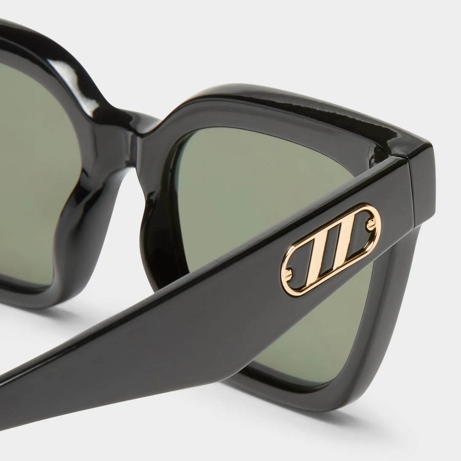 Le Specs Star Glow occhiale da sole nero squadrato