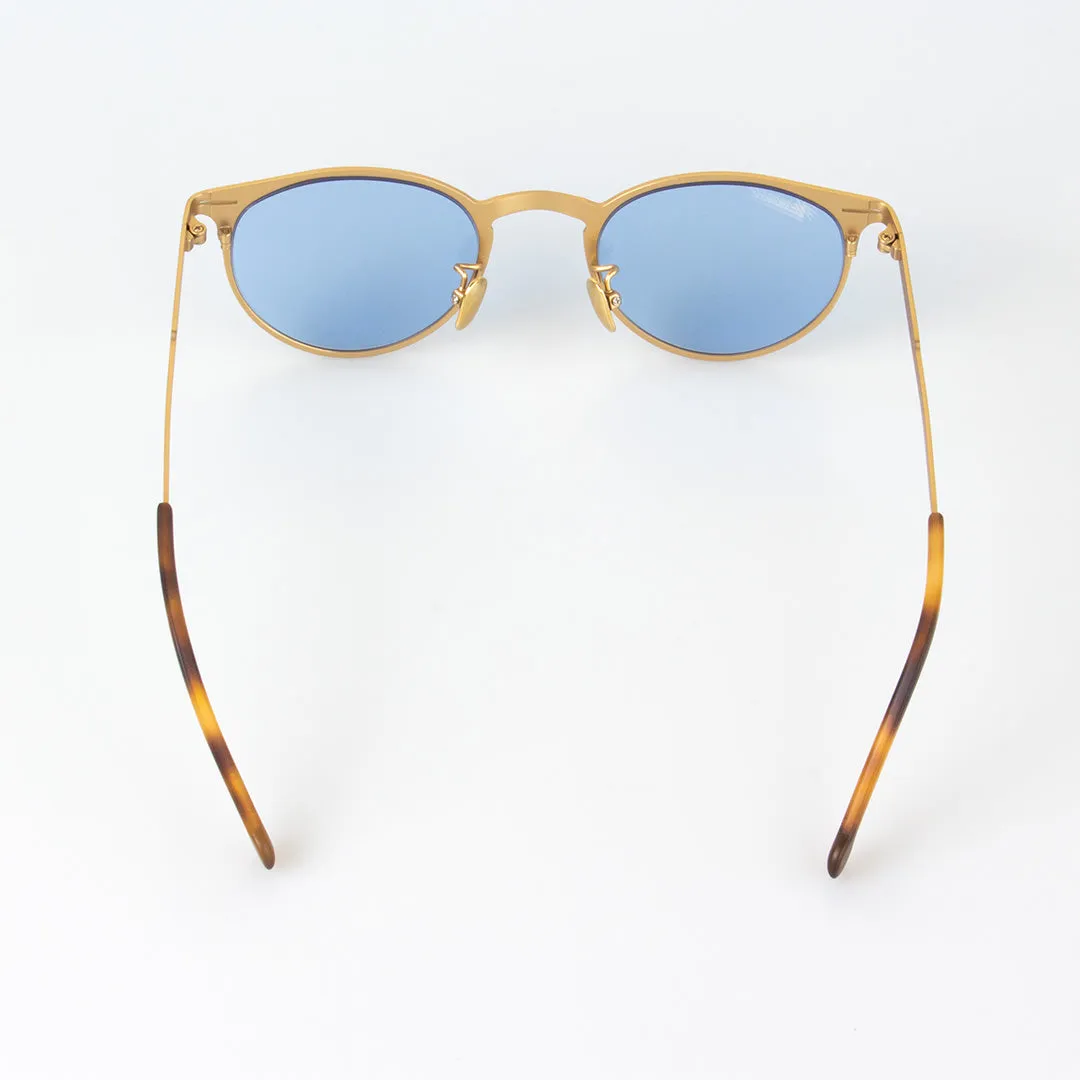 Hemmet America The Seattle occhiali da sole oro blu alluminio