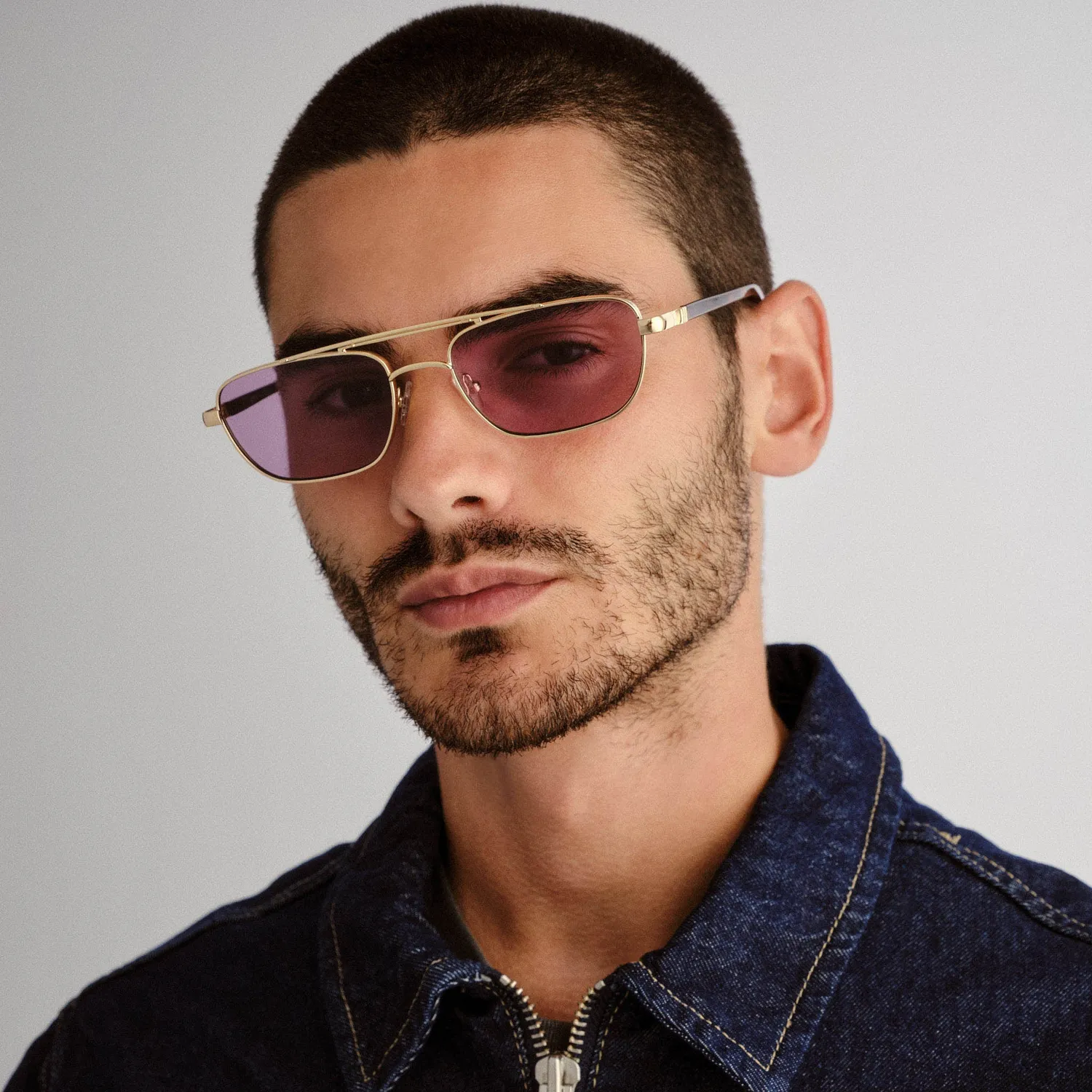 Le Specs Le Mimi occhiale da sole oro violet mono