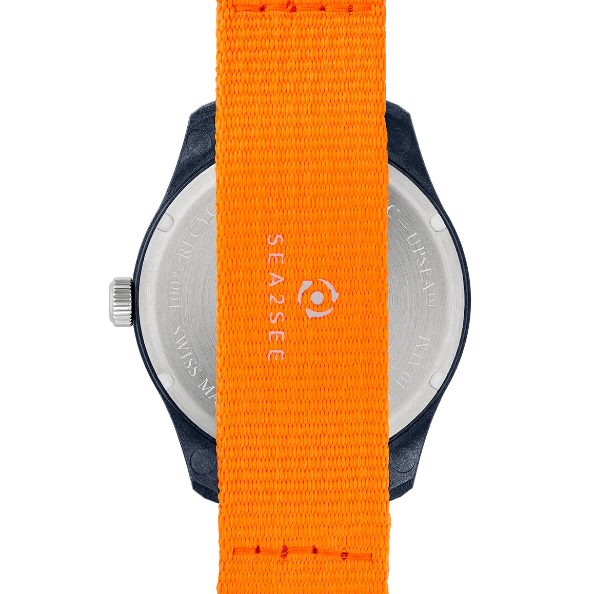 SEA2SEE Seal 06 orologio 41 mm blu arancione