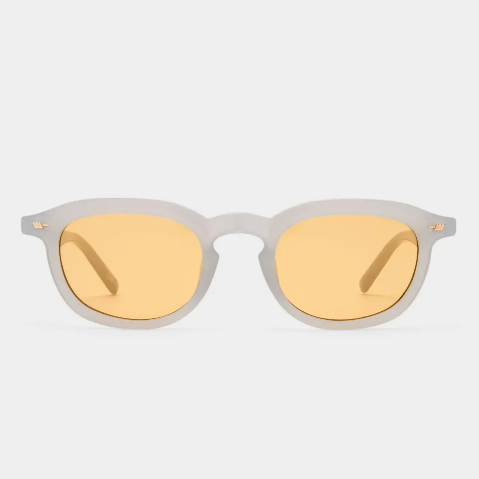 Le Specs Heart Throb occhiali da sole grigi rotondi