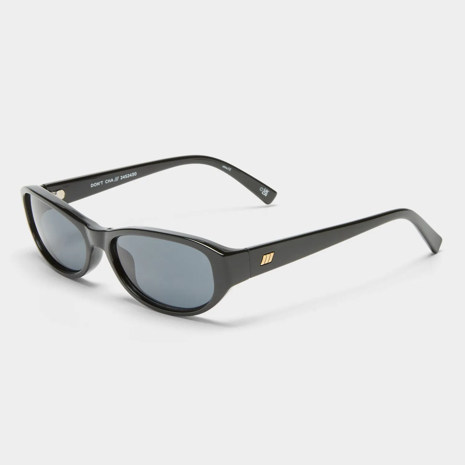 Le Specs Don't Cha occhiale da sole ovale nero