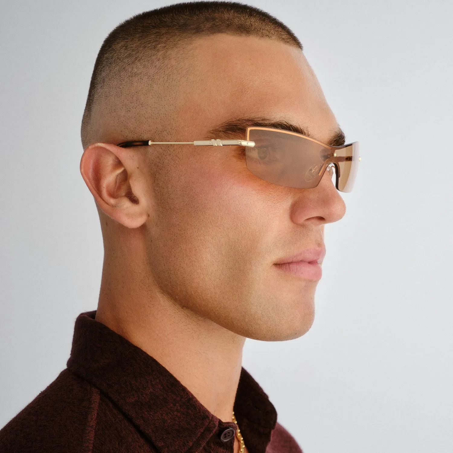 Le Specs Velvetine occhiali da sole oro marrone