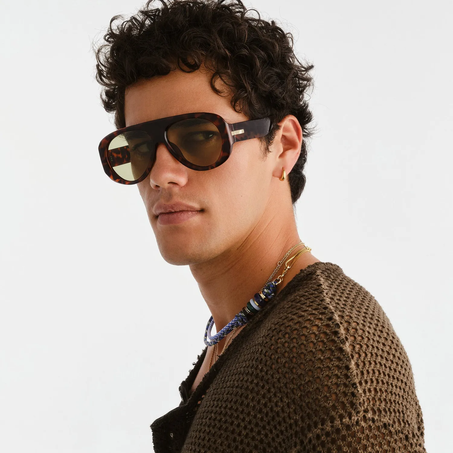 Le Specs Dream Boat occhiale da sole tort verde aviatore
