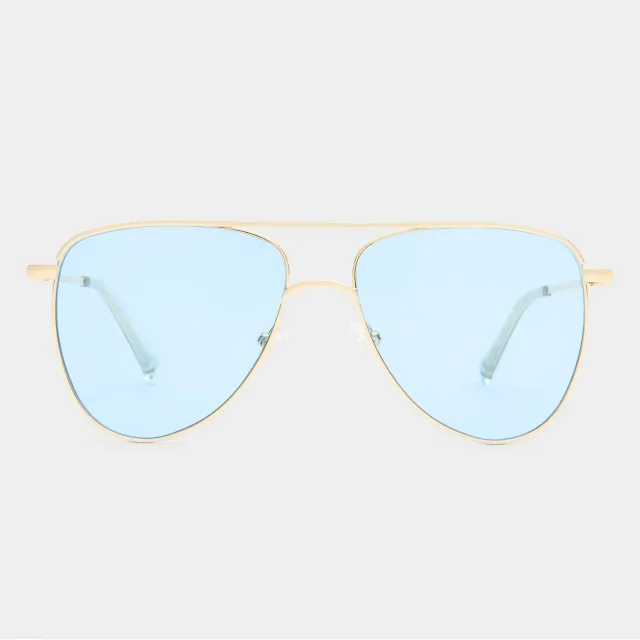 Le Specs The Duke occhiali da sole oro aviatore