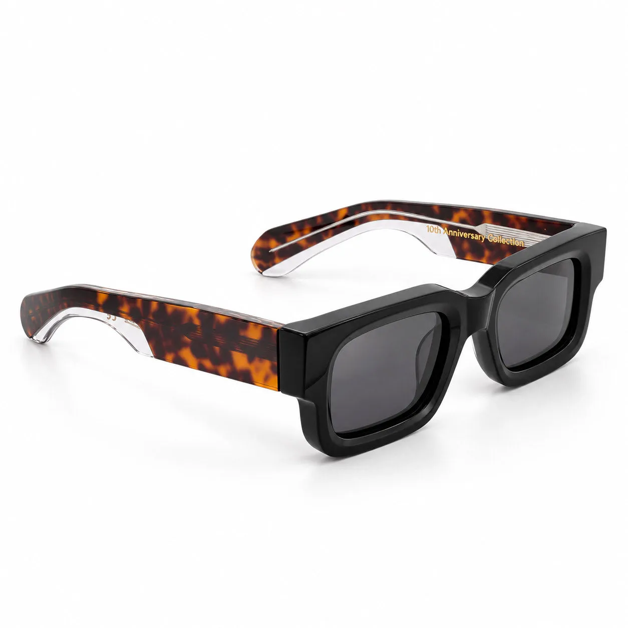Hemmet 10th Anniversary H01 occhiale da sole nero tartarugato