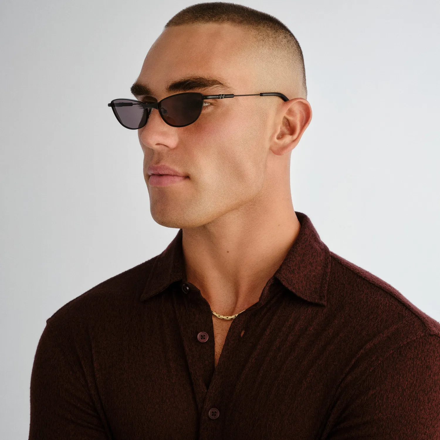 Le Specs Thorned occhiale da sole nero cat-eye