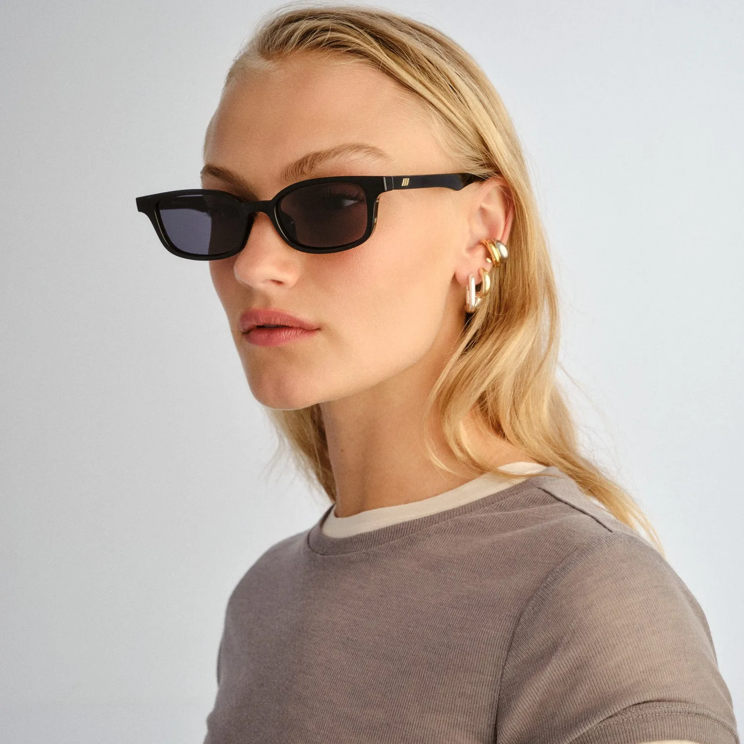 Le Specs Echelon + occhiali da sole neri piatti