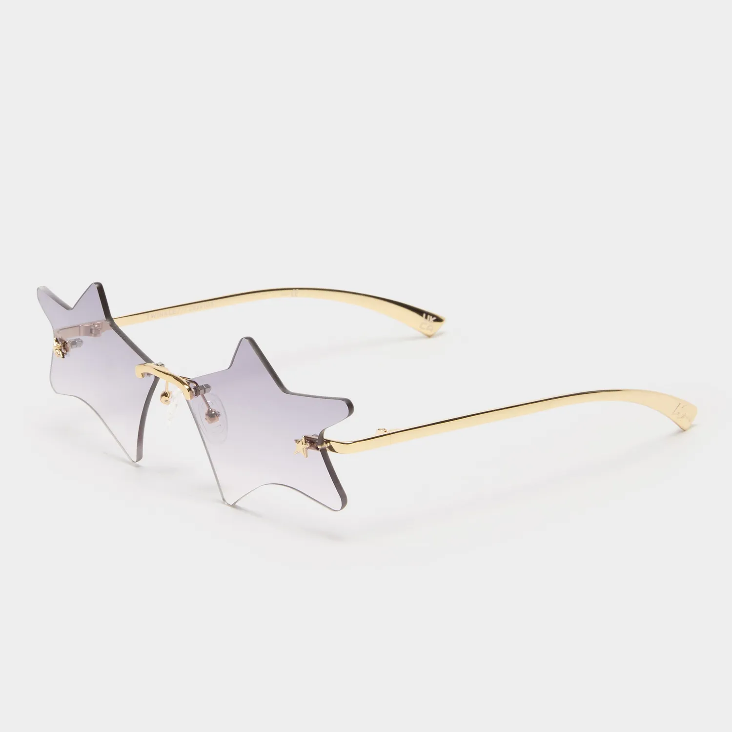Le Specs Twinkle occhiale da sole oro farfalla smoke grad