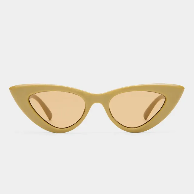Le Specs Hypnosis occhiali da sole biscotto cat-eye marrone