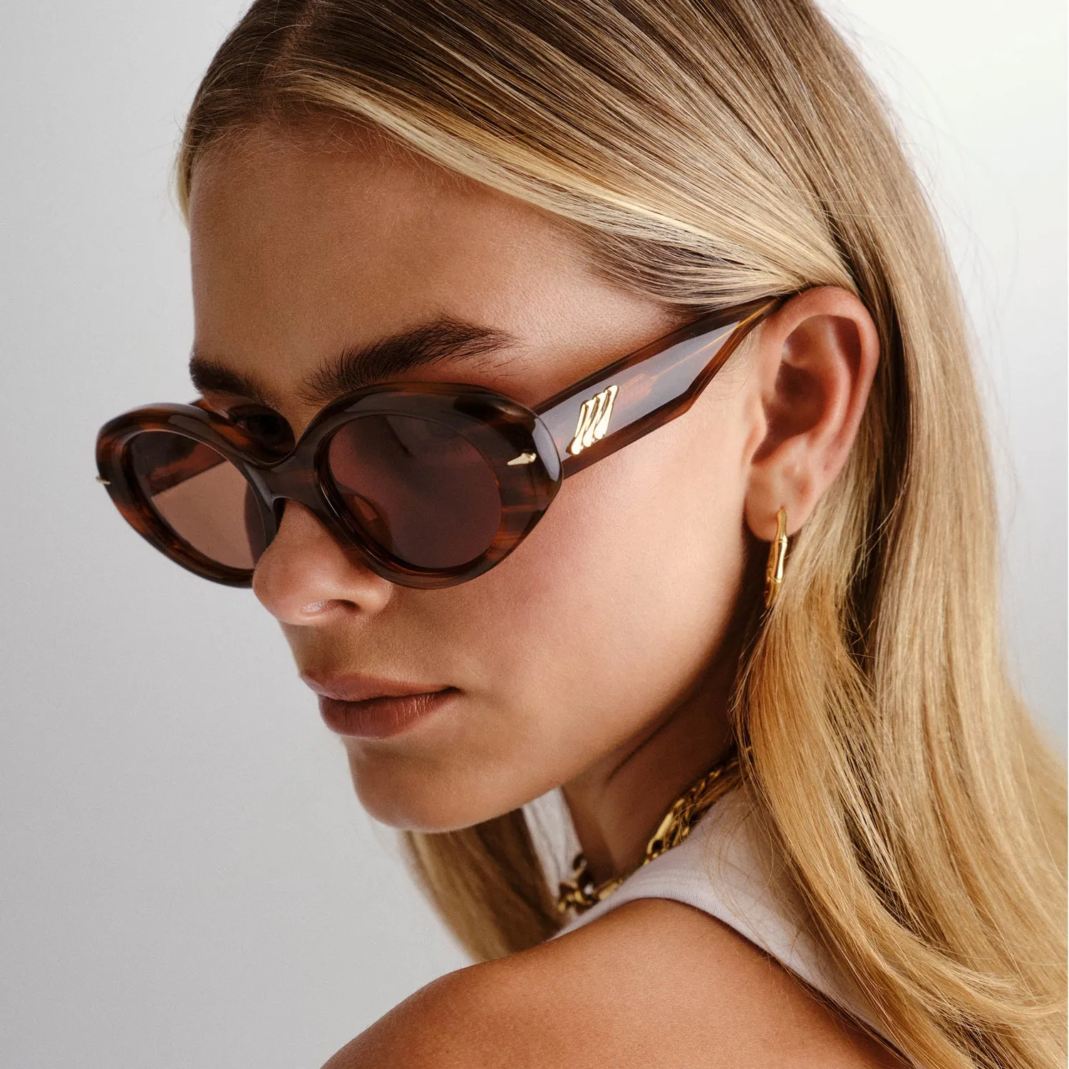 Le Specs Numero Dos occhiali da sole teak marrone