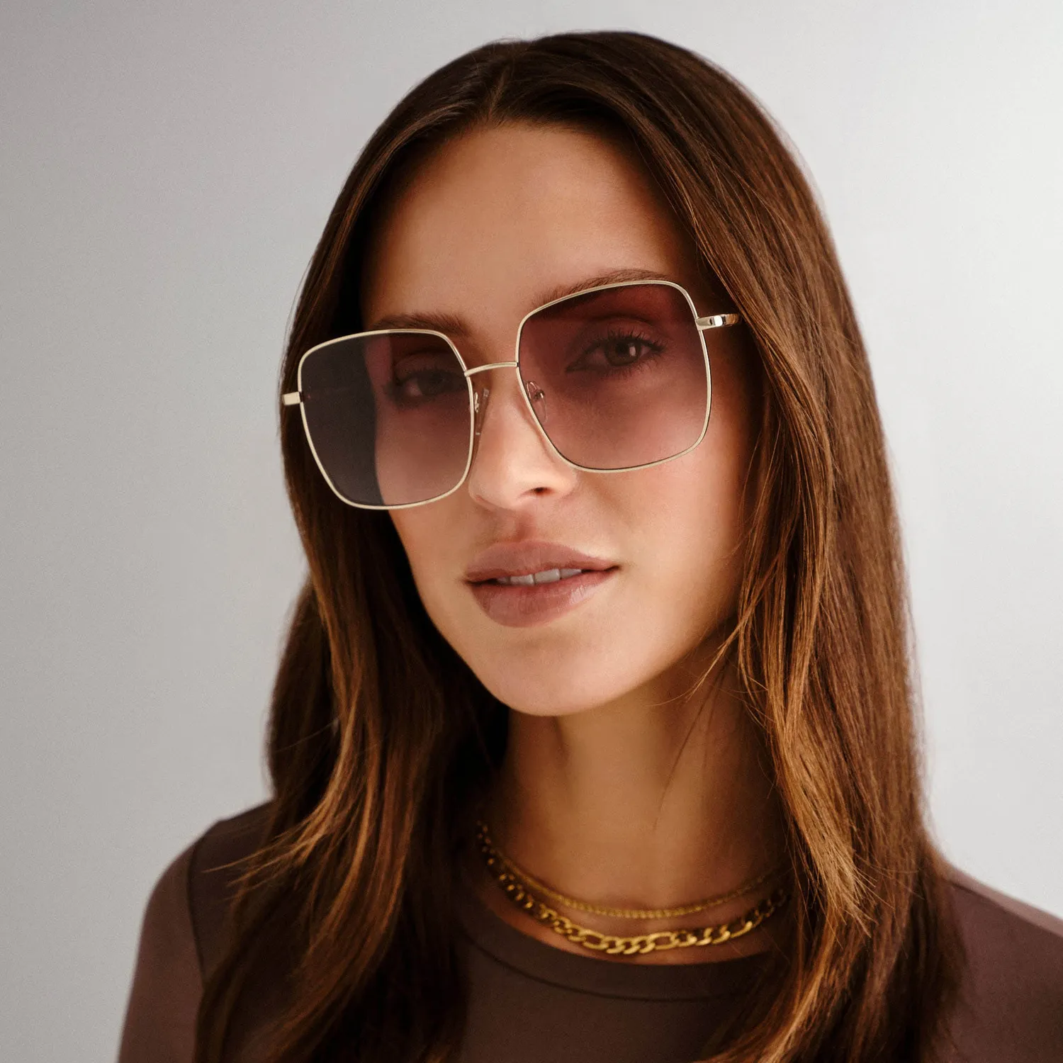 Le Specs The Cherished occhiali da sole oro lenti sfumate