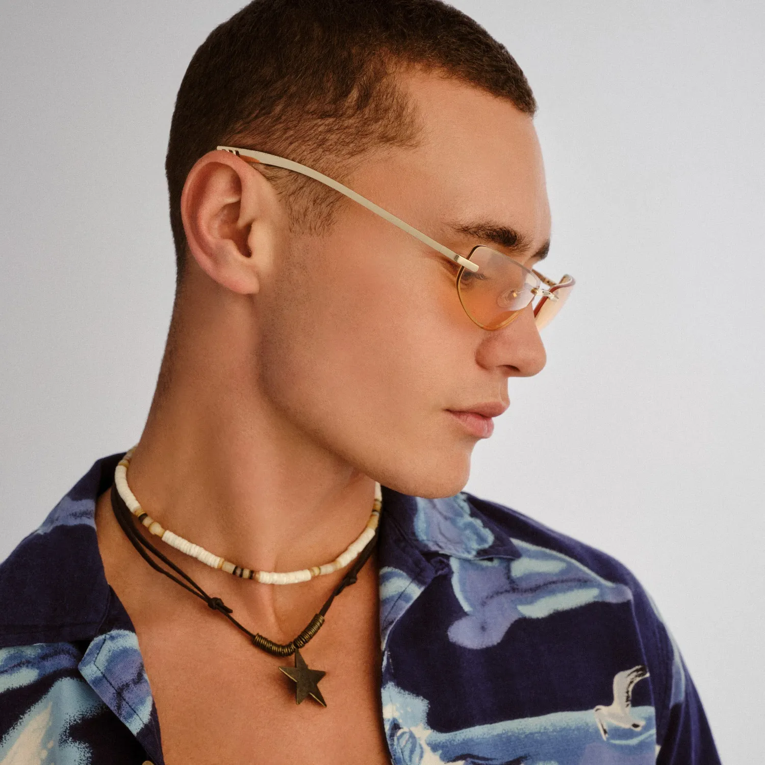 Le Specs Bubbles occhiali da sole gold cat-eye
