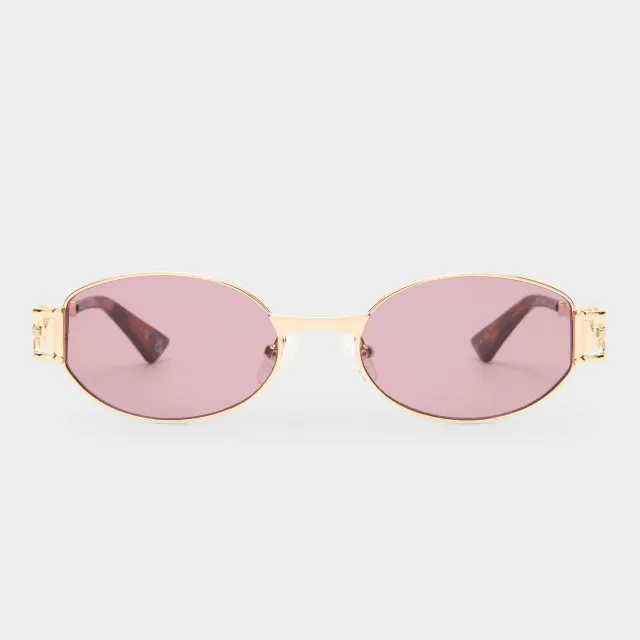 Le Specs The Forbidden occhiale da sole oro ovale small