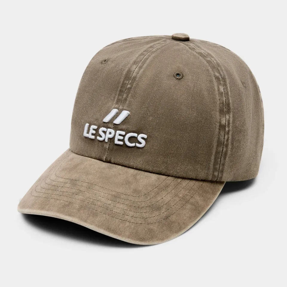 Le Specs Logo Cap cappellino grigio cotone
