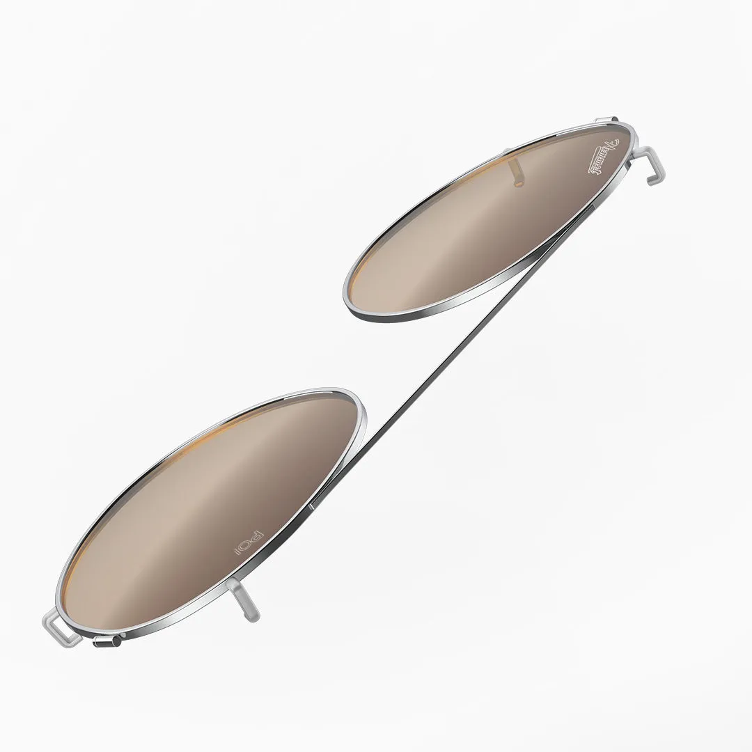 Hemmet Clip-on S2 Light Brown occhiali sole oro