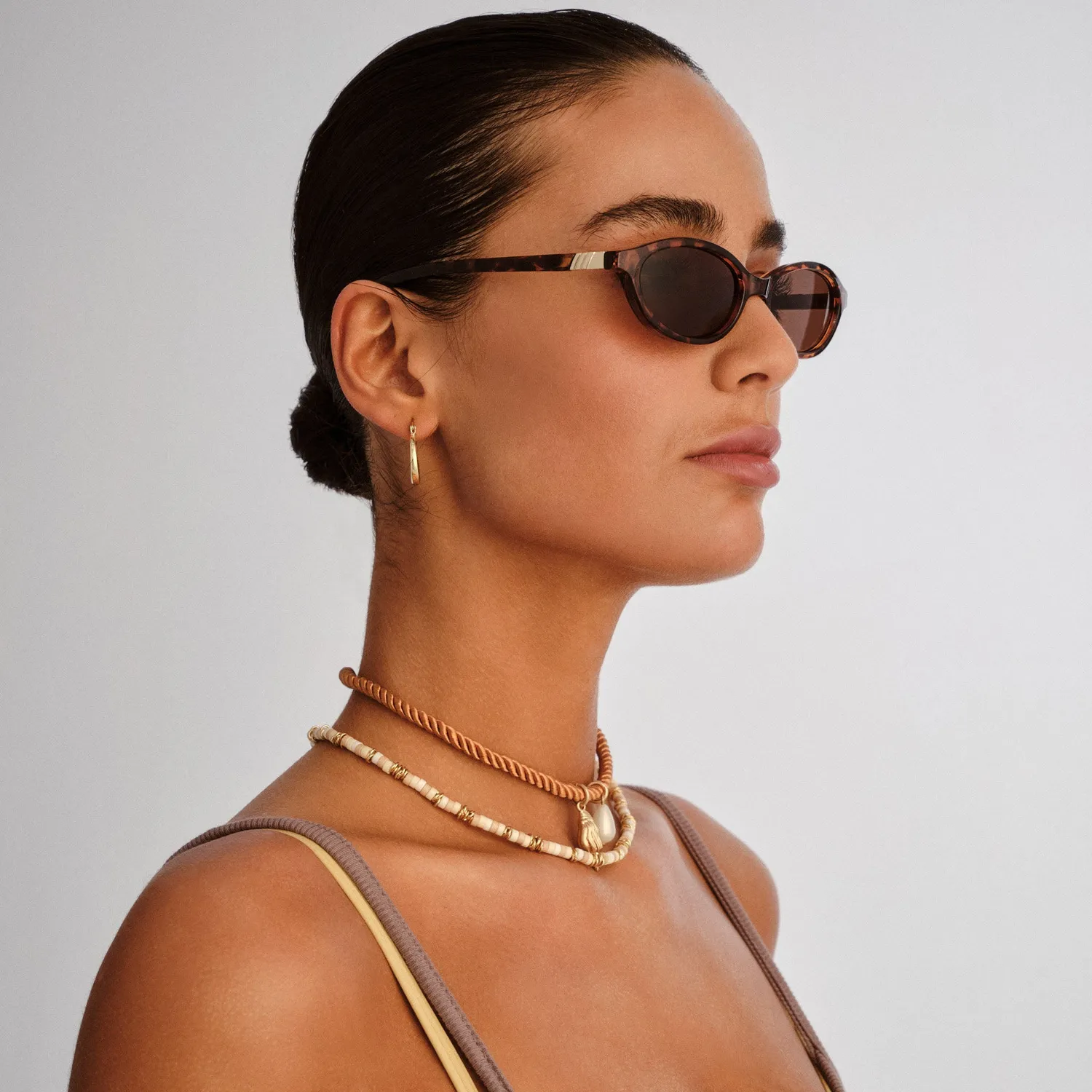 Le Specs Duskfall occhiali da sole tort ovali slim