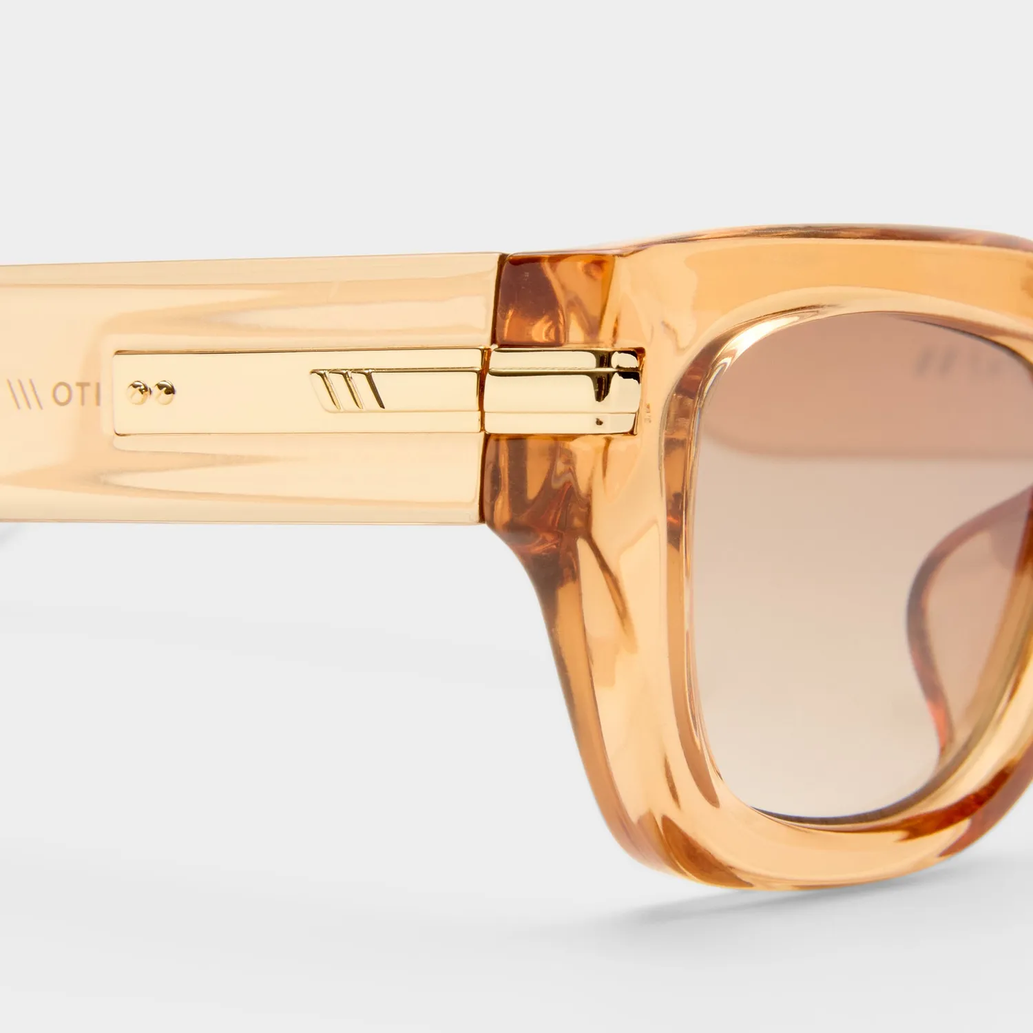 Le Specs Cubito+ occhiali da sole quadrato sand sfumato