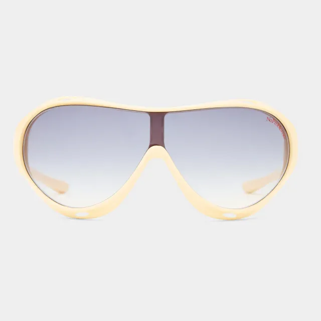 Le Specs Iris occhiale da sole off white shield