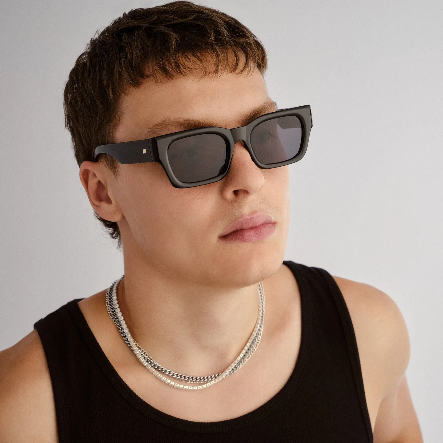 Le Specs Shmood occhiali da sole nero smoke mono