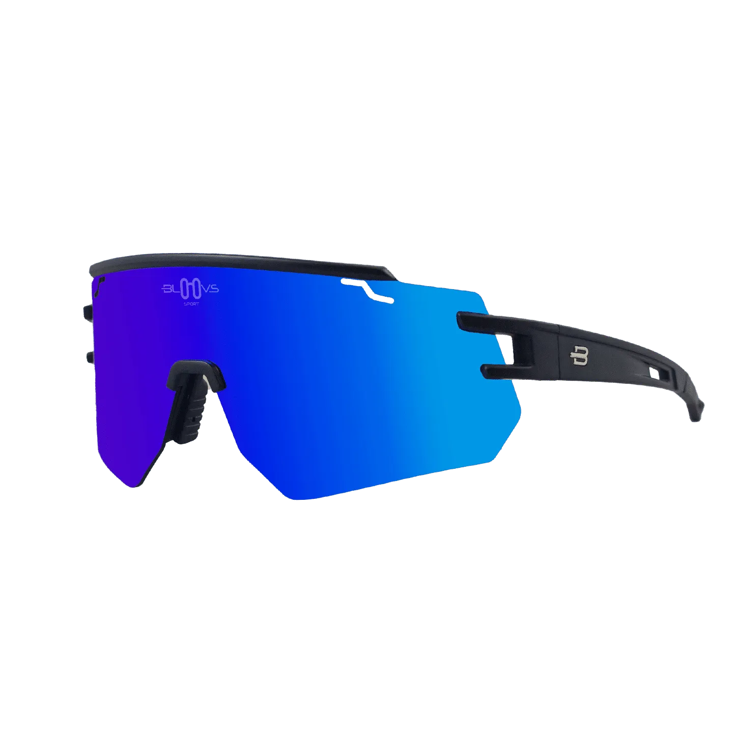 Bloovs Galibier occhiale da sole nero opaco blu scuro polarizzato