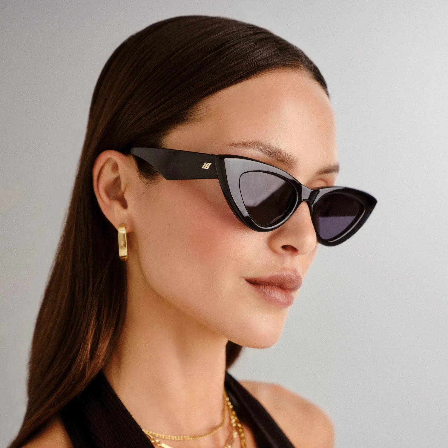 Le Specs Hypnosis occhiali da sole nero cat-eye