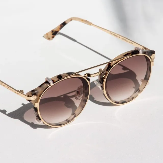 Hemmet Vintage Raider Deluxe Clip S2 occhiale marrone chiaro
