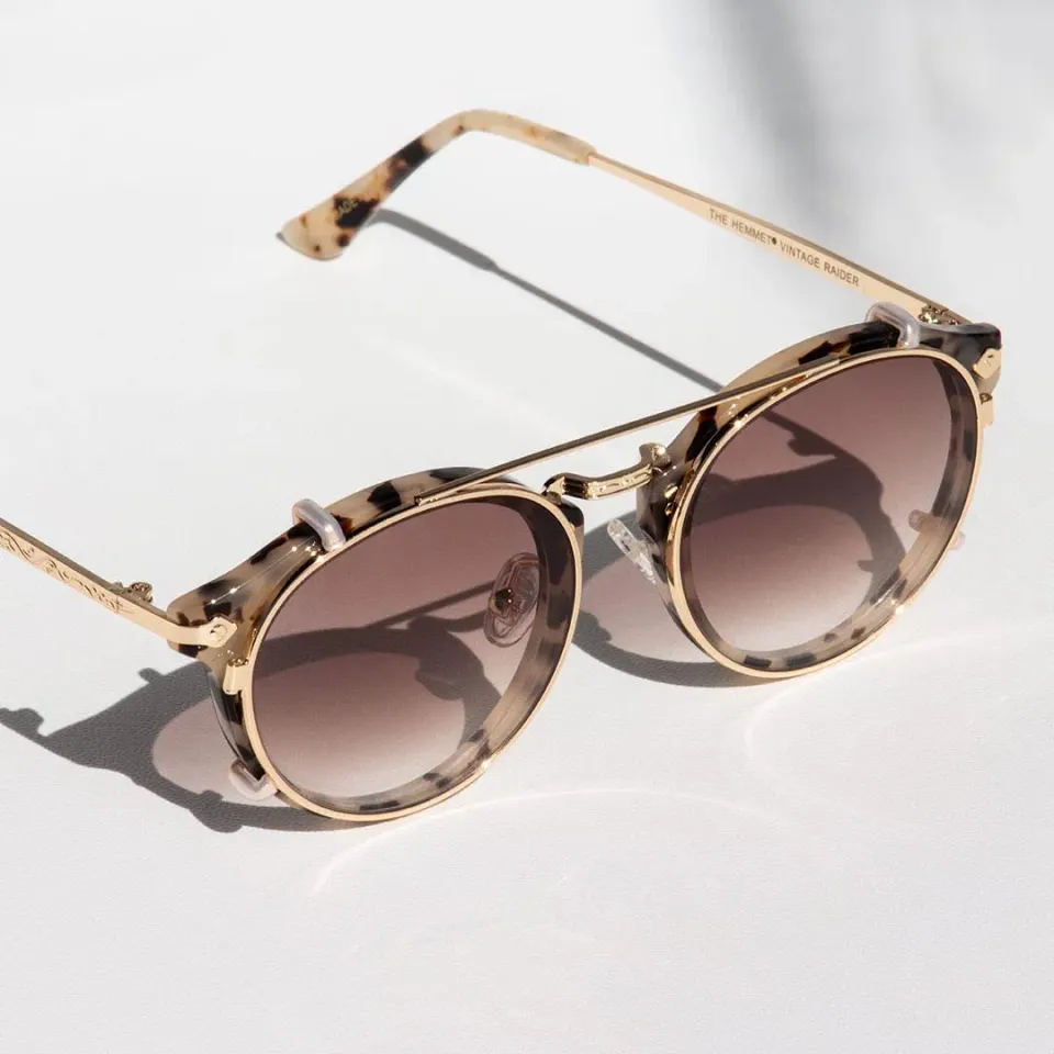 Hemmet Vintage Raider Deluxe Clip S2 occhiale marrone chiaro