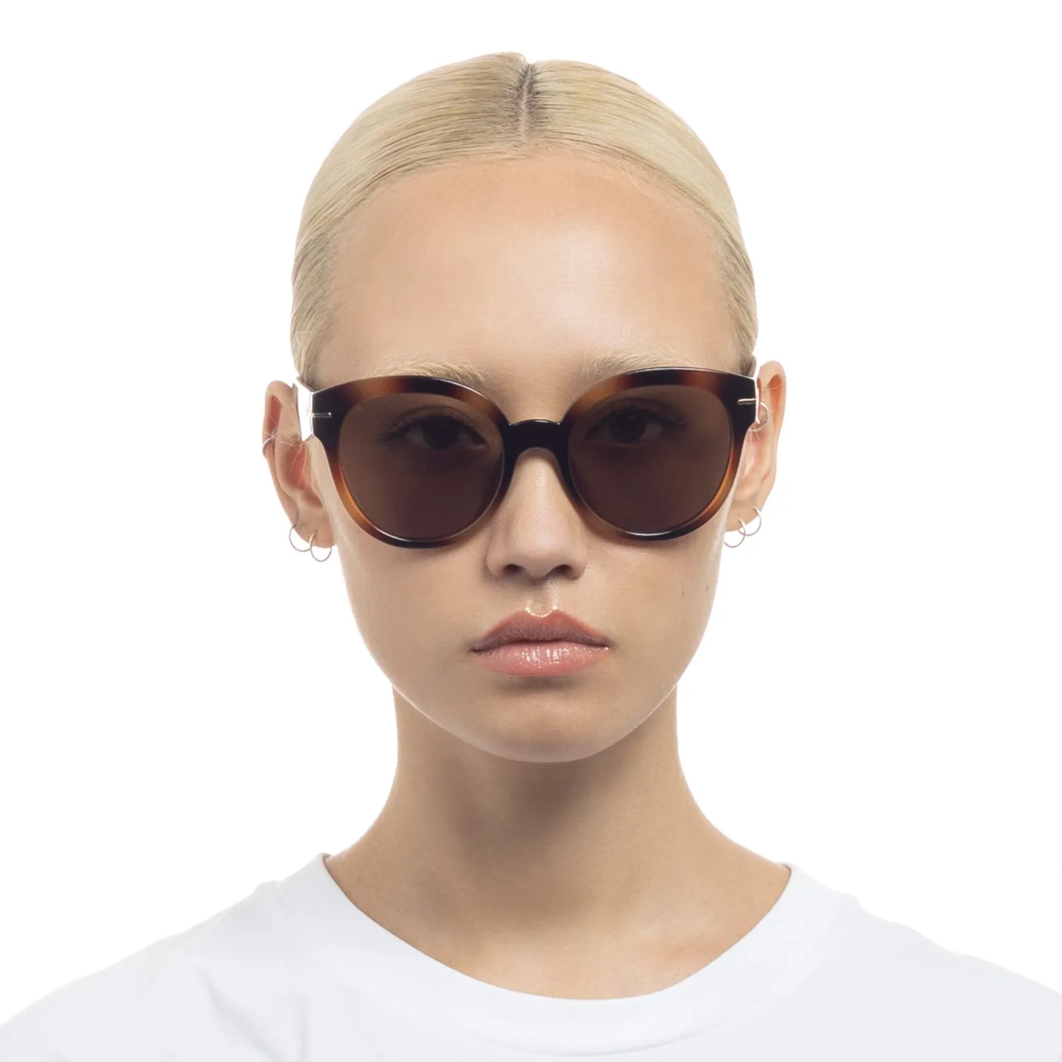 Le Specs Capacious occhiale da sole tartarugato lente marrone
