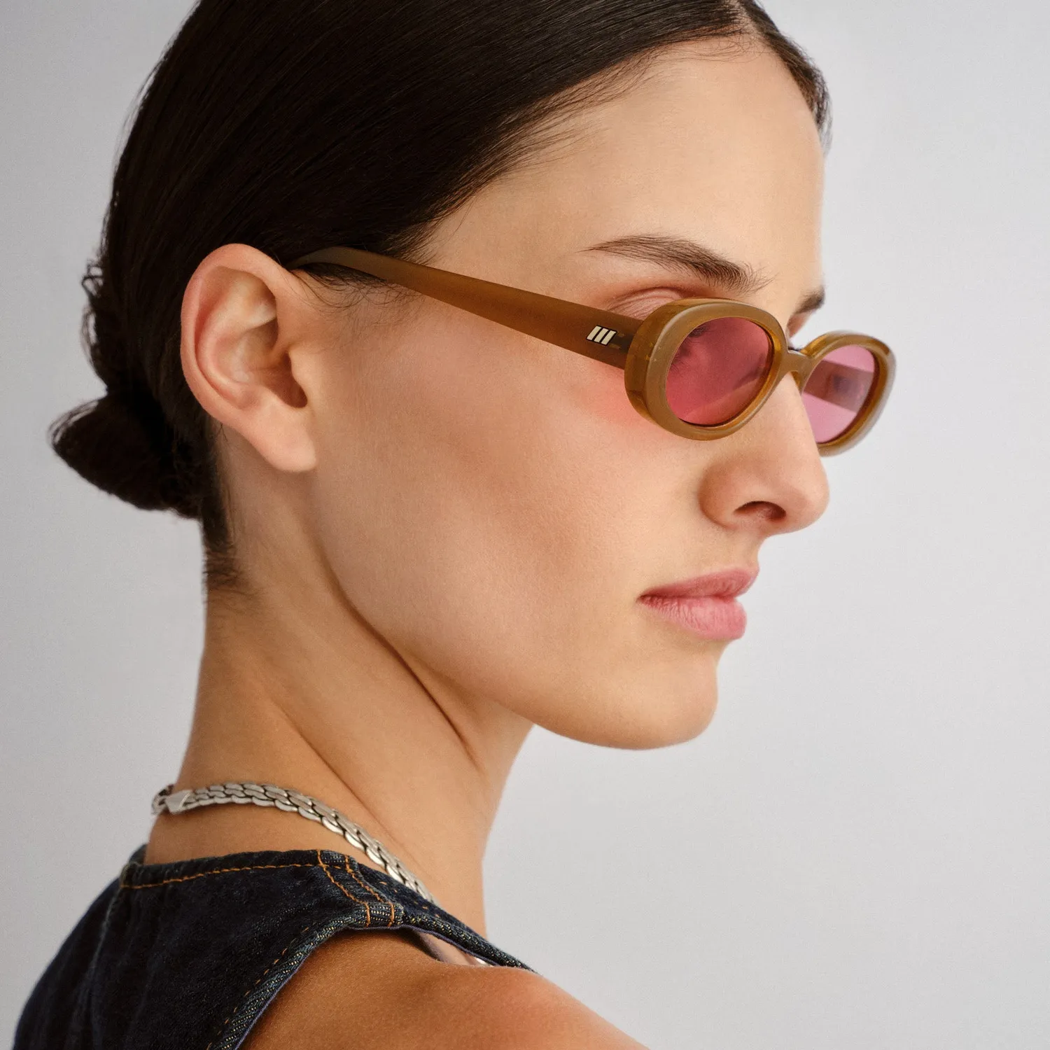 Le Specs Outta Love occhiali da sole toffee ovali