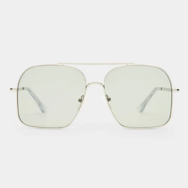 Le Specs Civelle occhiale da sole argento trasparente
