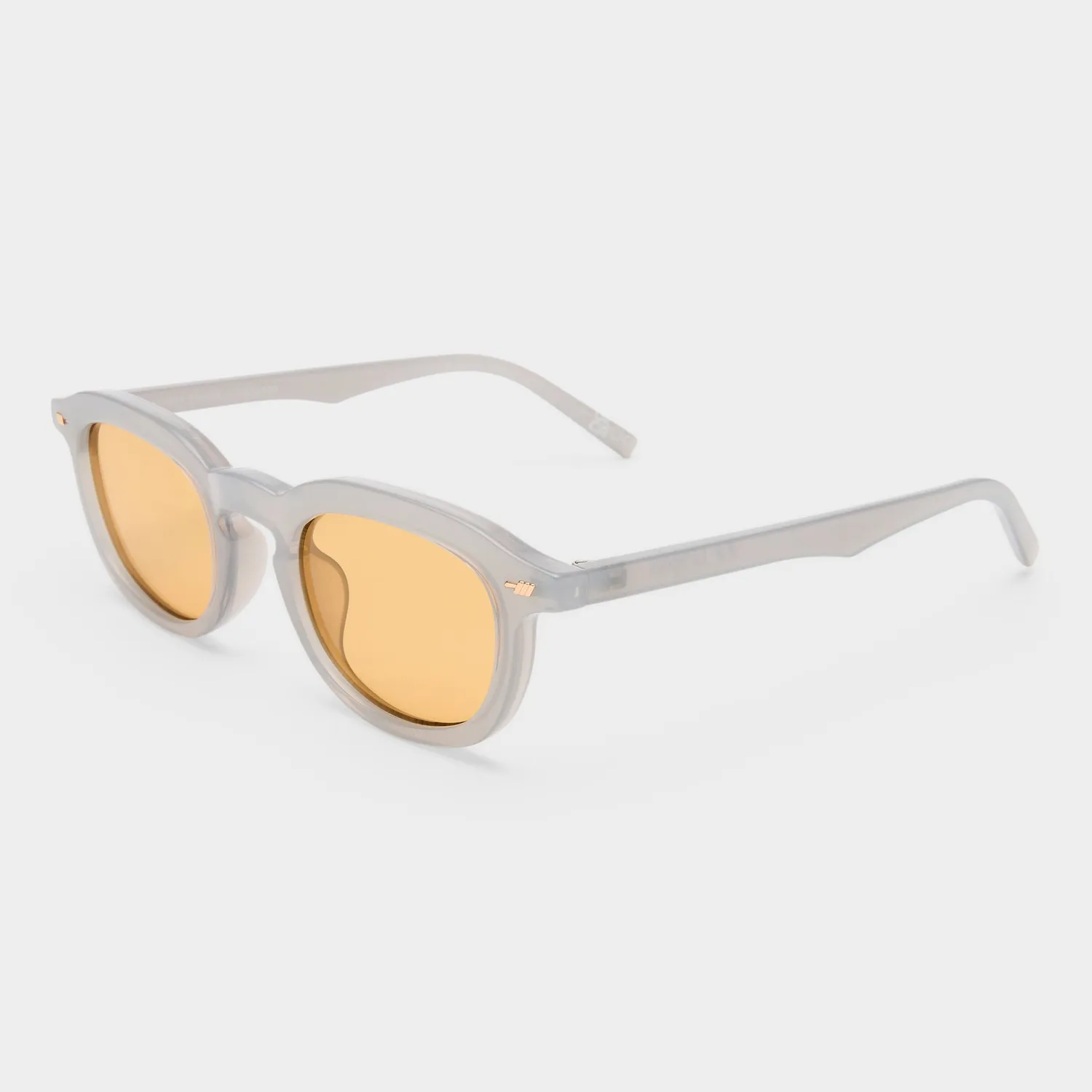 Le Specs Heart Throb occhiali da sole grigi rotondi