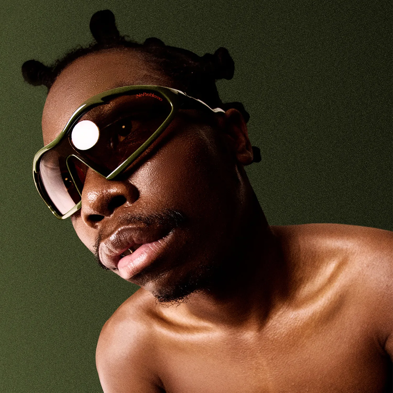 Le Specs Flux occhiale da sole shield verde avvolgente