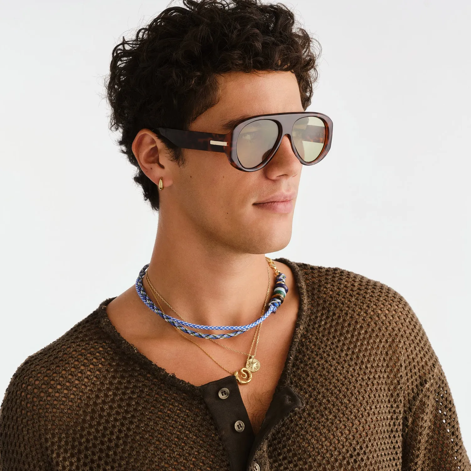 Le Specs Dream Boat occhiale da sole tort verde aviatore