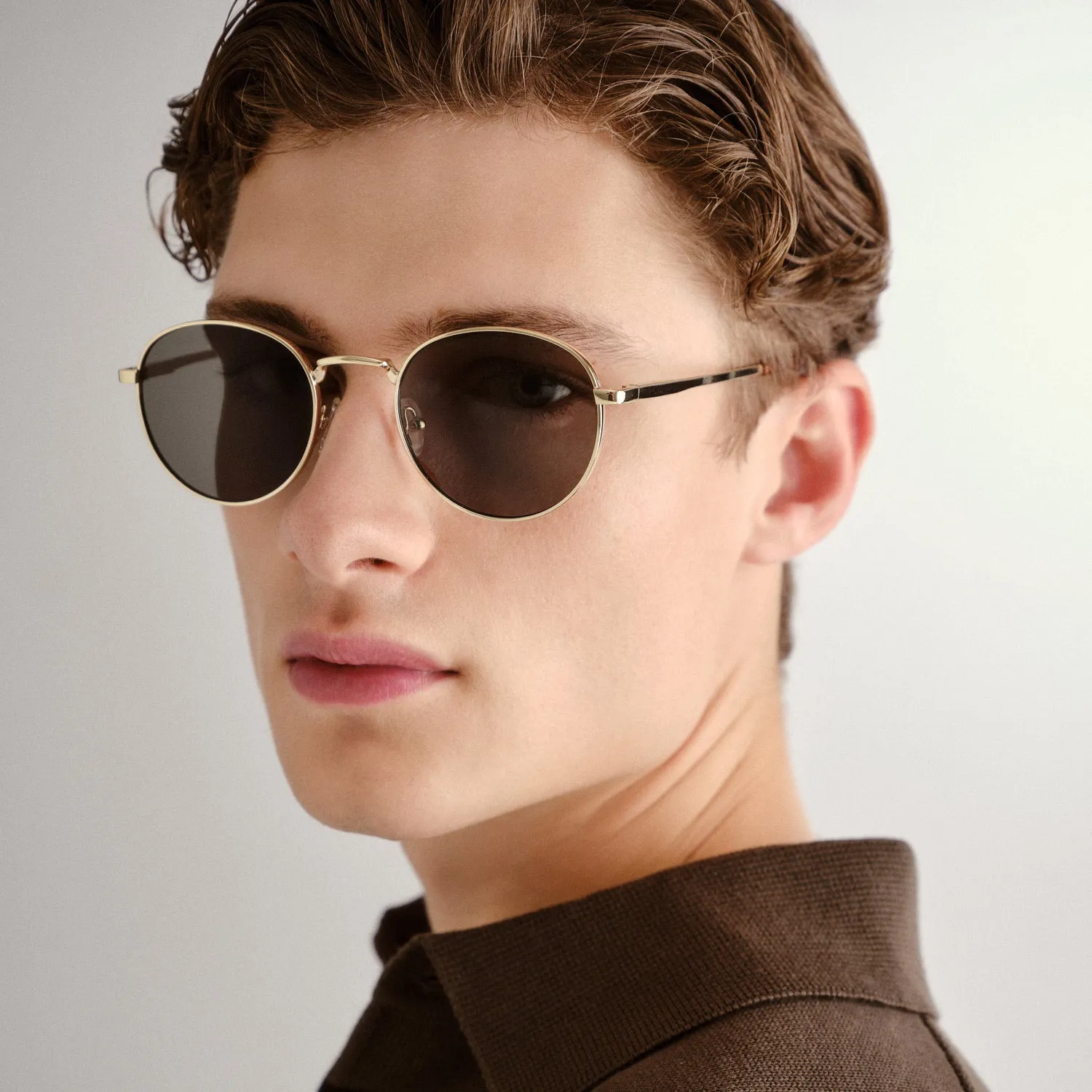 Le Specs Lost Legacy occhiali da sole oro tondi