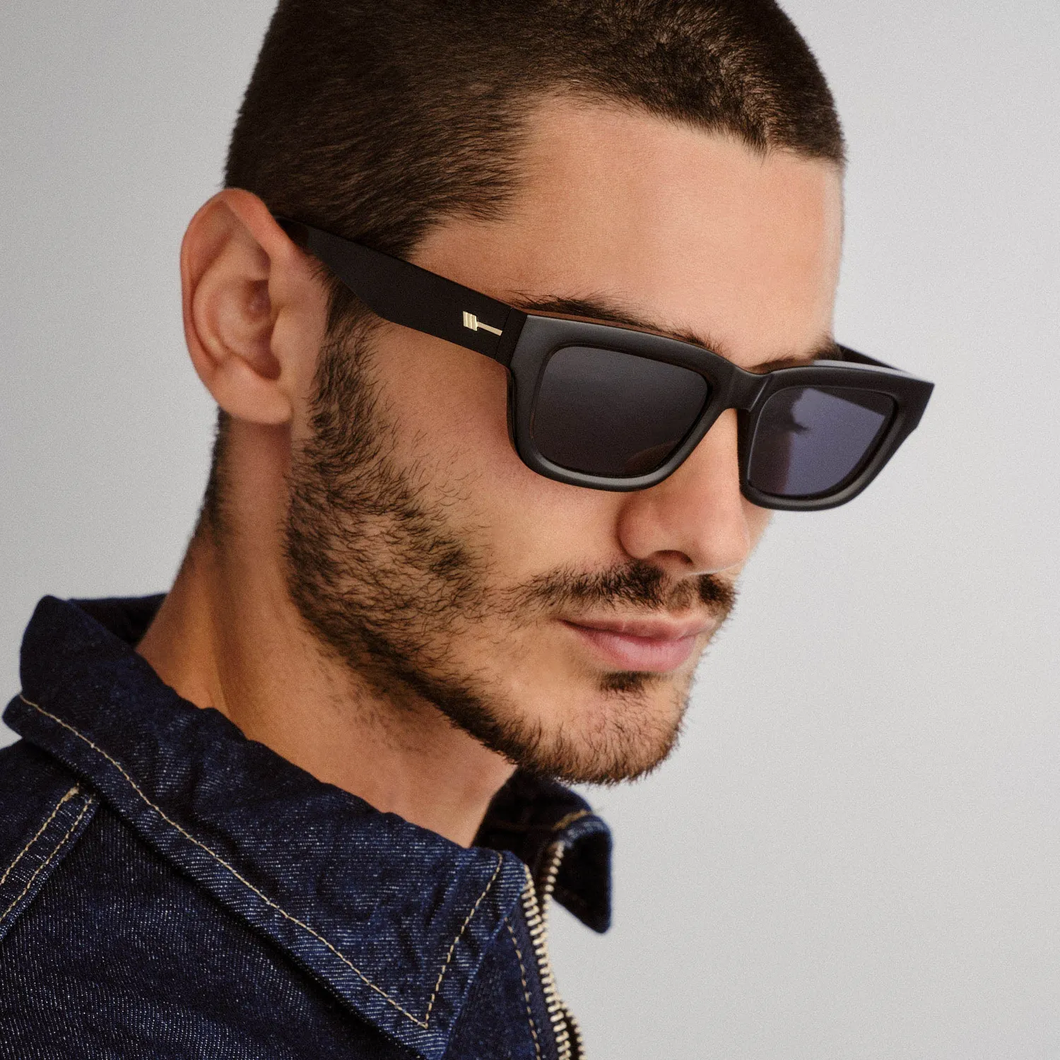 Le Specs Le Castle occhiale da sole nero polarizzato