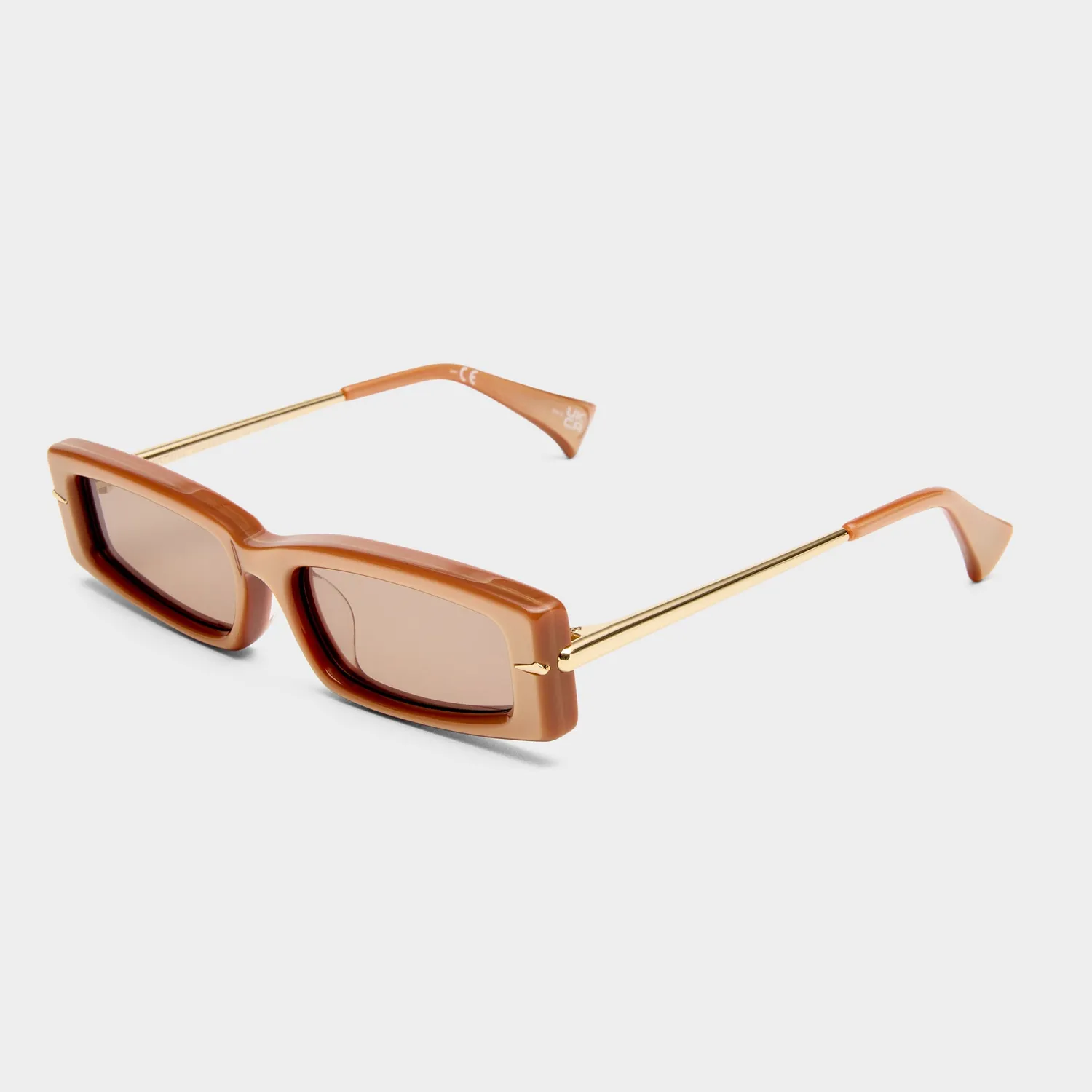Le Specs Numero Diez occhiale da sole champagne velvet rettangolare