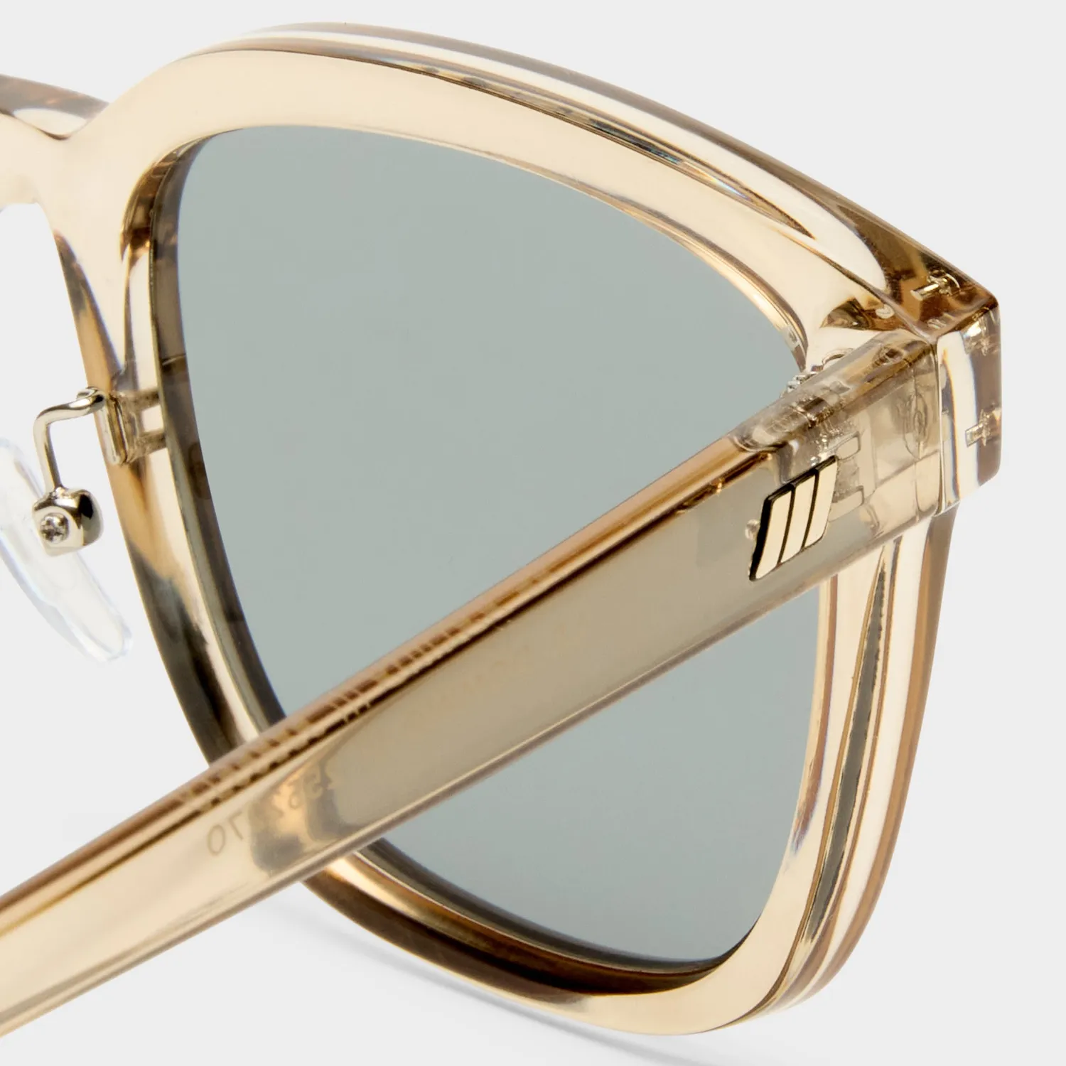 Le Specs Le Domino occhiali da sole verdi quadrati