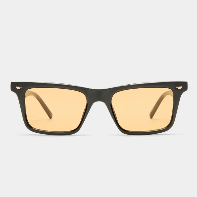 Le Specs Broski occhiale da sole nero ambra uomo