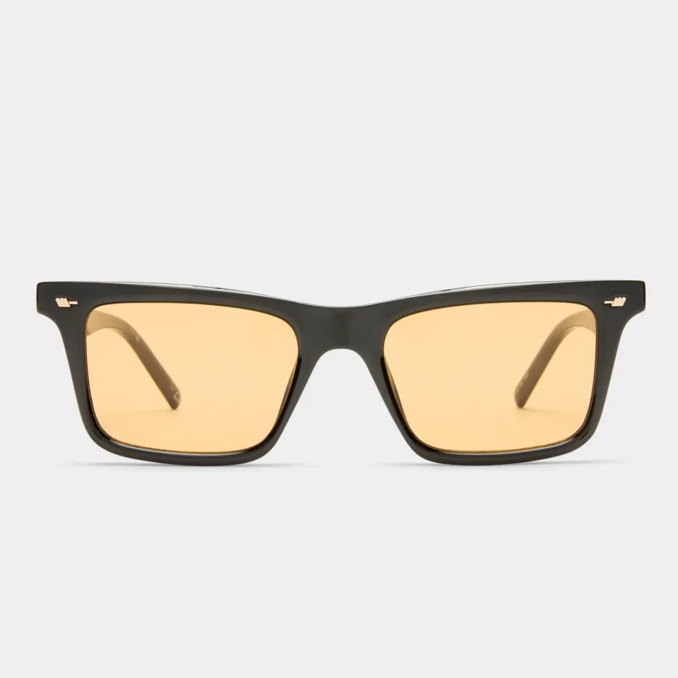 Le Specs Broski occhiale da sole nero ambra uomo