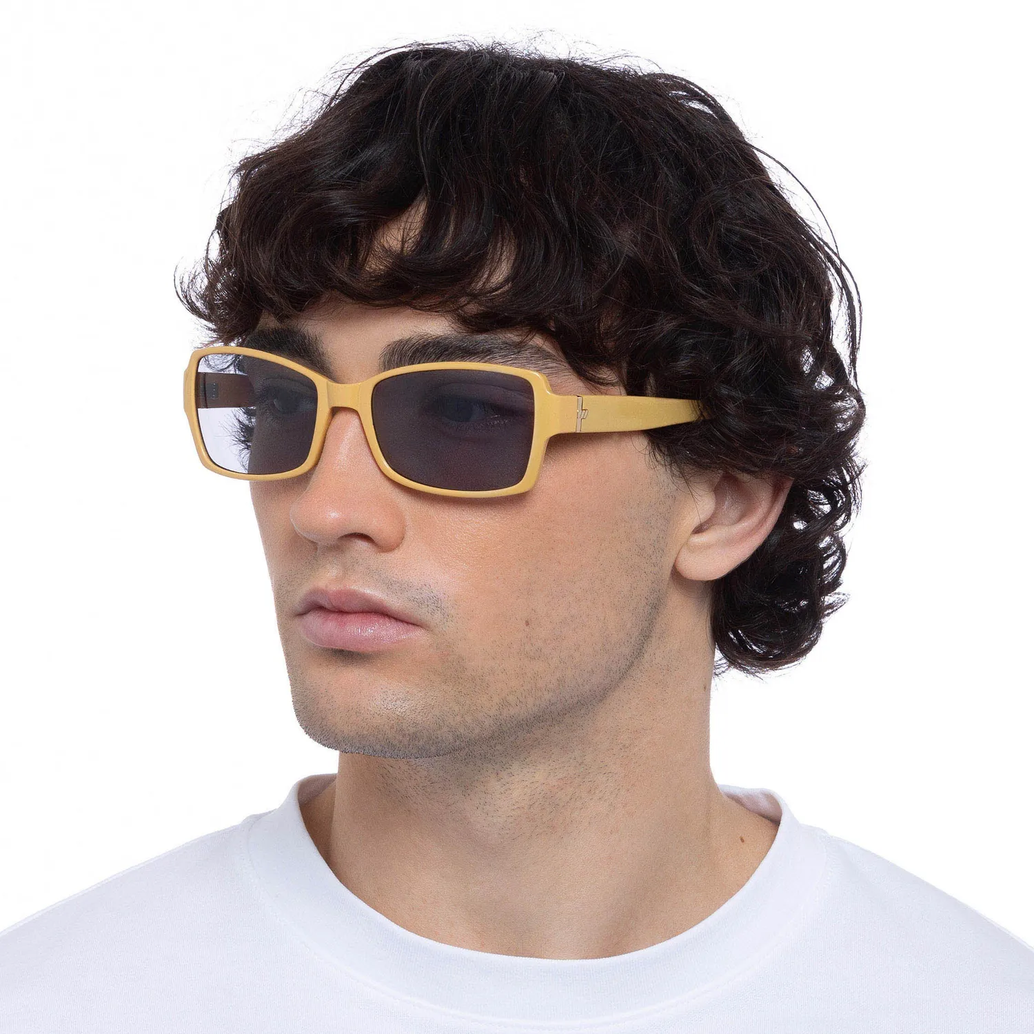 Le Specs Trance occhiale da sole giallo wrap riciclato