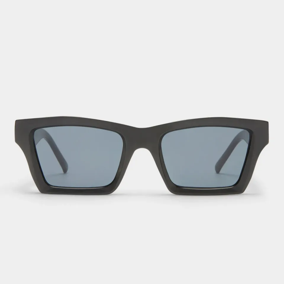 Le Specs Something occhiali da sole neri D-frame