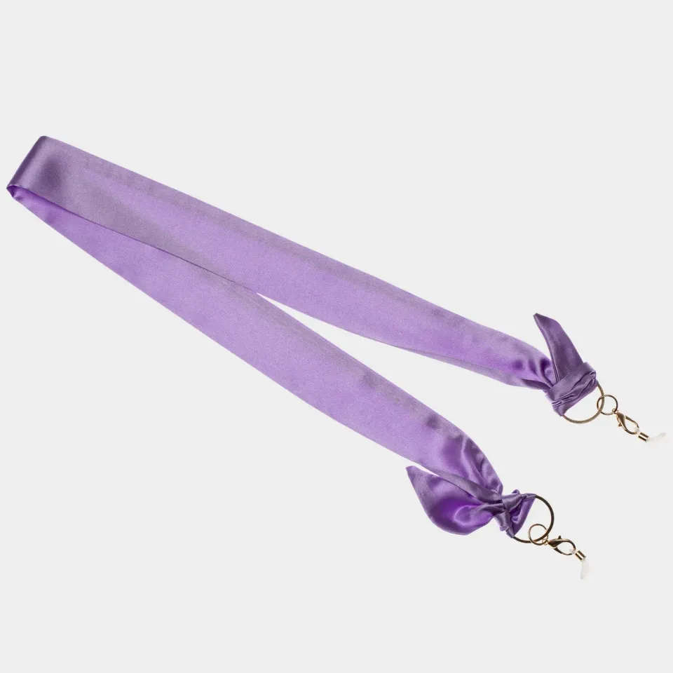 Le Specs Y2K Scarf Chain foulard lilla raso