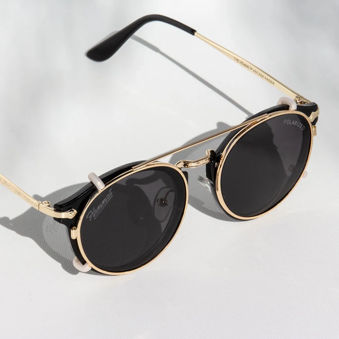 Hemmet Vintage Raider Clip S2 occhiali da sole nero polarizzato