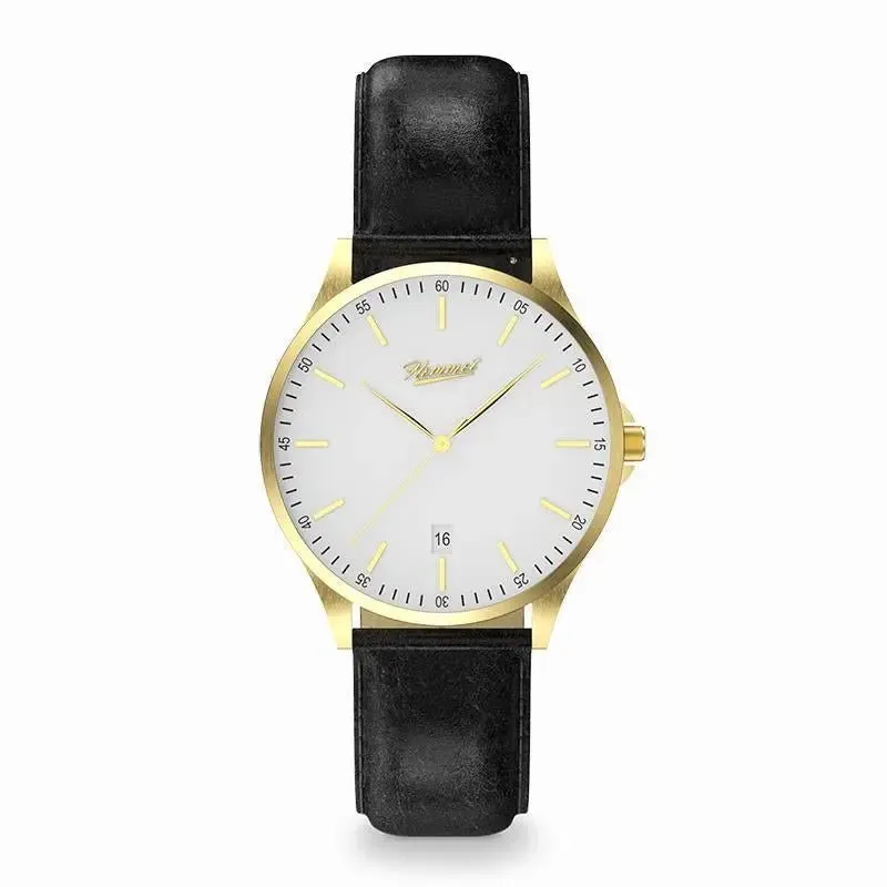 Hemmet H Watch Series 2 orologio cinturino pelle nera