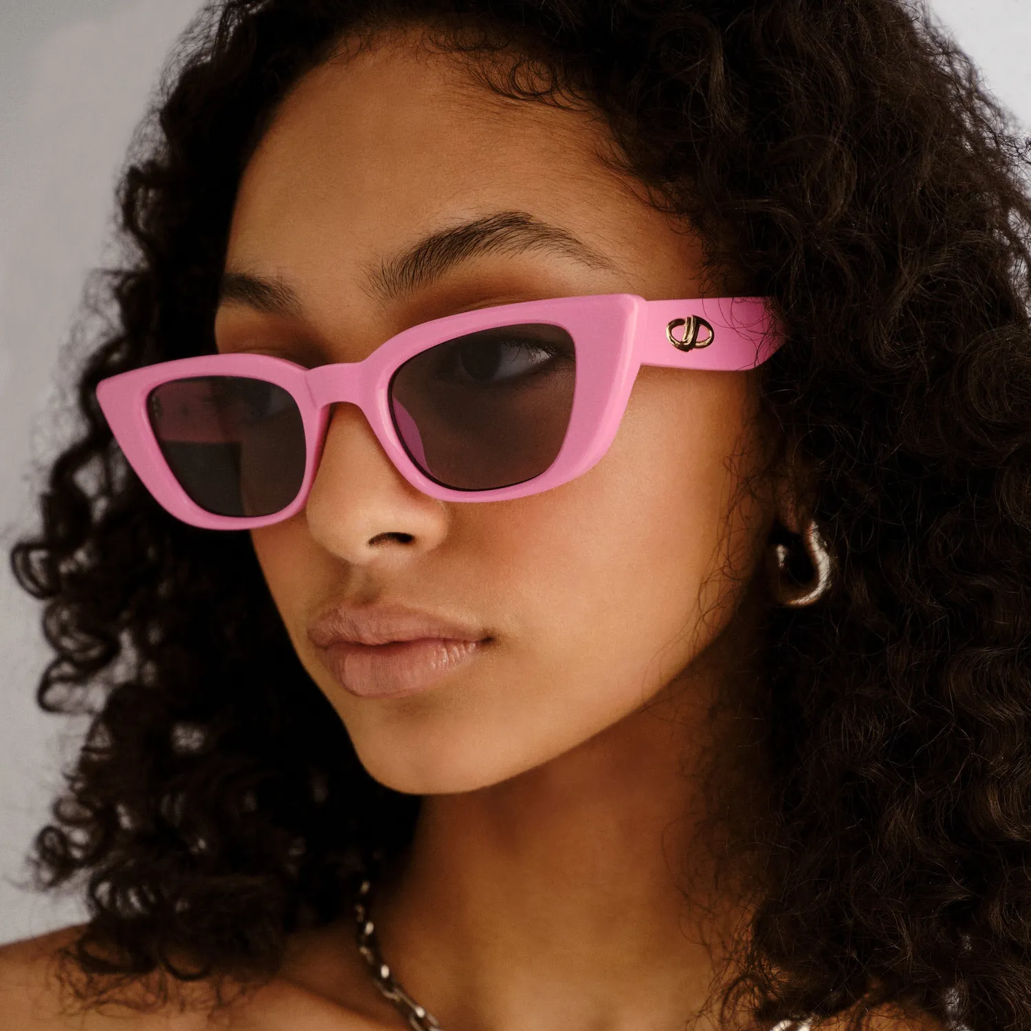Le Specs Dream Lover occhiale sole rosa cat-eye fumo