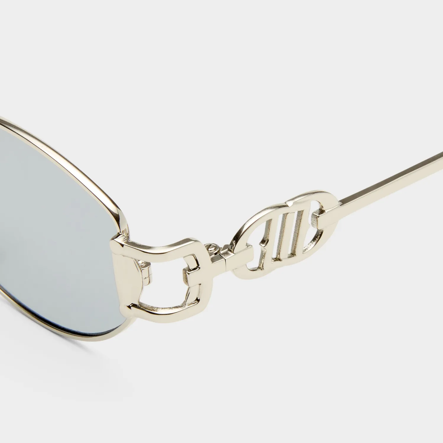 Le Specs The Forbidden occhiali da sole argento ovali